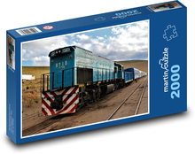 Vlak - železnice, přeprava Puzzle 2000 dílků - 90 x 60 cm