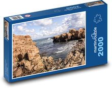 Skály - pobřeží, oceán Puzzle 2000 dílků - 90 x 60 cm