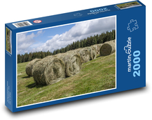Heu - Gras, Feld Puzzle 2000 Teile - 90 x 60 cm