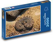 Štrkáč - had, zviera Puzzle 2000 dielikov - 90 x 60 cm