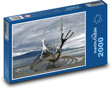 Loď - umelecké dielo, sochárstvo Puzzle 2000 dielikov - 90 x 60 cm