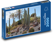 Kaktusy - púšť, rastliny Puzzle 2000 dielikov - 90 x 60 cm