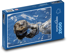 Sea otter - aquatic animal, water Puzzle 2000 pieces - 90 x 60 cm