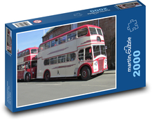 Doprava - starý autobus Puzzle 2000 dílků - 90 x 60 cm