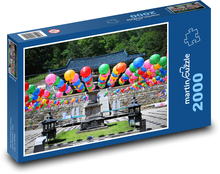 Kórea - chrám, slávnosť Puzzle 2000 dielikov - 90 x 60 cm