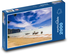 Tajlandia - zatoka, łodzie Puzzle 2000 elementów - 90x60 cm