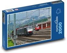 Railways - trains, tracks Puzzle 2000 pieces - 90 x 60 cm