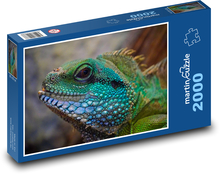Lizard - exotic reptile, head Puzzle 2000 pieces - 90 x 60 cm