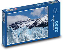 Hora - ľadovec, zima Puzzle 2000 dielikov - 90 x 60 cm