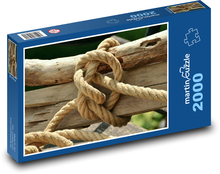 Lano - uzol, drevo Puzzle 2000 dielikov - 90 x 60 cm