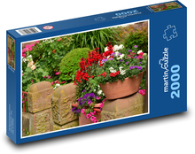 Summer flowers - balcony flowers, garden Puzzle 2000 pieces - 90 x 60 cm