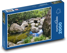 Skaly - zátoka, príroda Puzzle 2000 dielikov - 90 x 60 cm