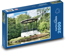 Altánok - park, záhrada Puzzle 2000 dielikov - 90 x 60 cm