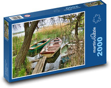 Boats - lake, nature Puzzle 2000 pieces - 90 x 60 cm