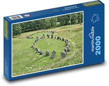 Pamätník - kamene, symboly Puzzle 2000 dielikov - 90 x 60 cm