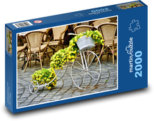 Bicycle - decoration, retro Puzzle 2000 pieces - 90 x 60 cm
