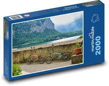 Cestovat - kola, jezero Puzzle 2000 - 90x60 cm