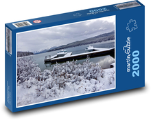 Pier - Schnee, Winter Puzzle 2000 Teile - 90 x 60 cm