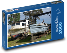 Suchý dok - opravovňa lodí, lodná záhrada Puzzle 2000 dielikov - 90 x 60 cm