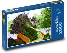 Lavender - trunks, flowers Puzzle 2000 pieces - 90 x 60 cm