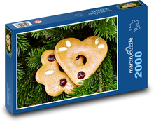 Perník - vánoční dekorace, příroda Puzzle 2000 dílků - 90 x 60 cm