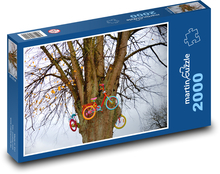 Tree - wheels, decorations Puzzle 2000 pieces - 90 x 60 cm