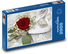 Wedding Flower - Rose, Shoes Puzzle 2000 pieces - 90 x 60 cm