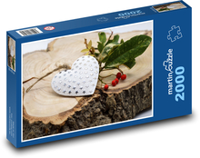 Herz - ein Geschenk, ein Stumpf Puzzle 2000 Teile - 90 x 60 cm