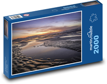 Wschód słońca - plaża, wybrzeże Puzzle 2000 elementów - 90x60 cm