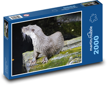 Otter - Wassertier, Wasser Puzzle 2000 Teile - 90 x 60 cm