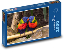 Lori - tropický pták, zvíře Puzzle 2000 dílků - 90 x 60 cm