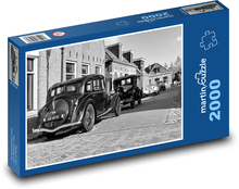 Auto - historický, starý vůz Puzzle 2000 dílků - 90 x 60 cm
