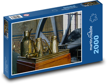 Silnik parowy - energia, metal Puzzle 2000 elementów - 90x60 cm