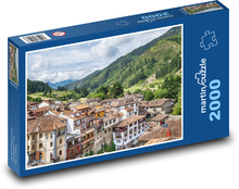 Häuser - Stadt, Berge Puzzle 2000 Teile - 90 x 60 cm