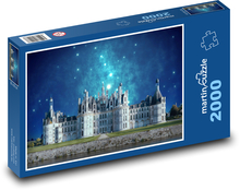 Schloss - Nacht, Architektur Puzzle 2000 Teile - 90 x 60 cm