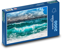 Rozbouřené moře - oceán, voda Puzzle 2000 dílků - 90 x 60 cm