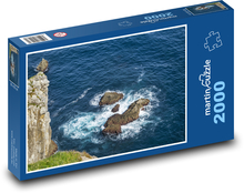 Skaly v mori - útes, ocán Puzzle 2000 dielikov - 90 x 60 cm