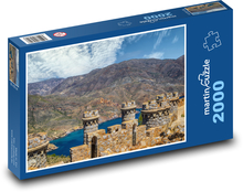 Bateria de Castillitos - Španielsko, hrad Puzzle 2000 dielikov - 90 x 60 cm