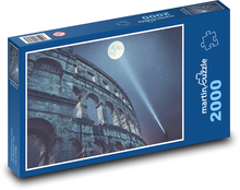 Koloseum v měsíčním svitu - noc, hvězdy Puzzle 2000 dílků - 90 x 60 cm
