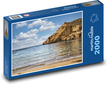 Pláž na pobřeží - moře, útesy Puzzle 2000 dílků - 90 x 60 cm