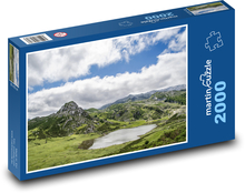Jezero Ercina - Asturie, Španělsko Puzzle 2000 dílků - 90 x 60 cm