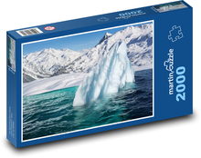 Snowy mountains - glaciers in the sea, snow Puzzle 2000 pieces - 90 x 60 cm