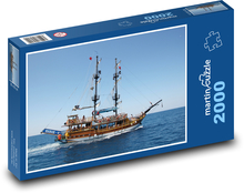 Cestování - loď, plachetnice Puzzle 2000 dílků - 90 x 60 cm