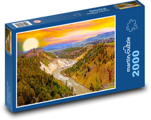 Yellowstone park - river Puzzle 2000 pieces - 90 x 60 cm