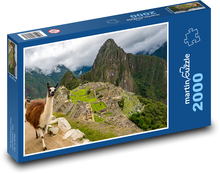 Peru — Machu Picchu, lama Puzzle 2000 elementów - 90x60 cm