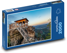 Jetřichovice - České švajčiarsko, pieskovcové skaly Puzzle 2000 dielikov - 90 x 60 cm