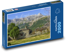 Old house - landscape, mountains Puzzle 2000 pieces - 90 x 60 cm