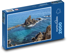 Klippe im Meer - Felsen, Natur Puzzle 2000 Teile - 90 x 60 cm