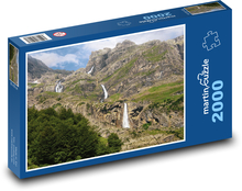Krajina - horolezectvo, vodopády Puzzle 2000 dielikov - 90 x 60 cm