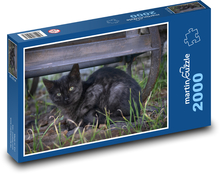 Mačiatko - čierna mačka, mláďa Puzzle 2000 dielikov - 90 x 60 cm